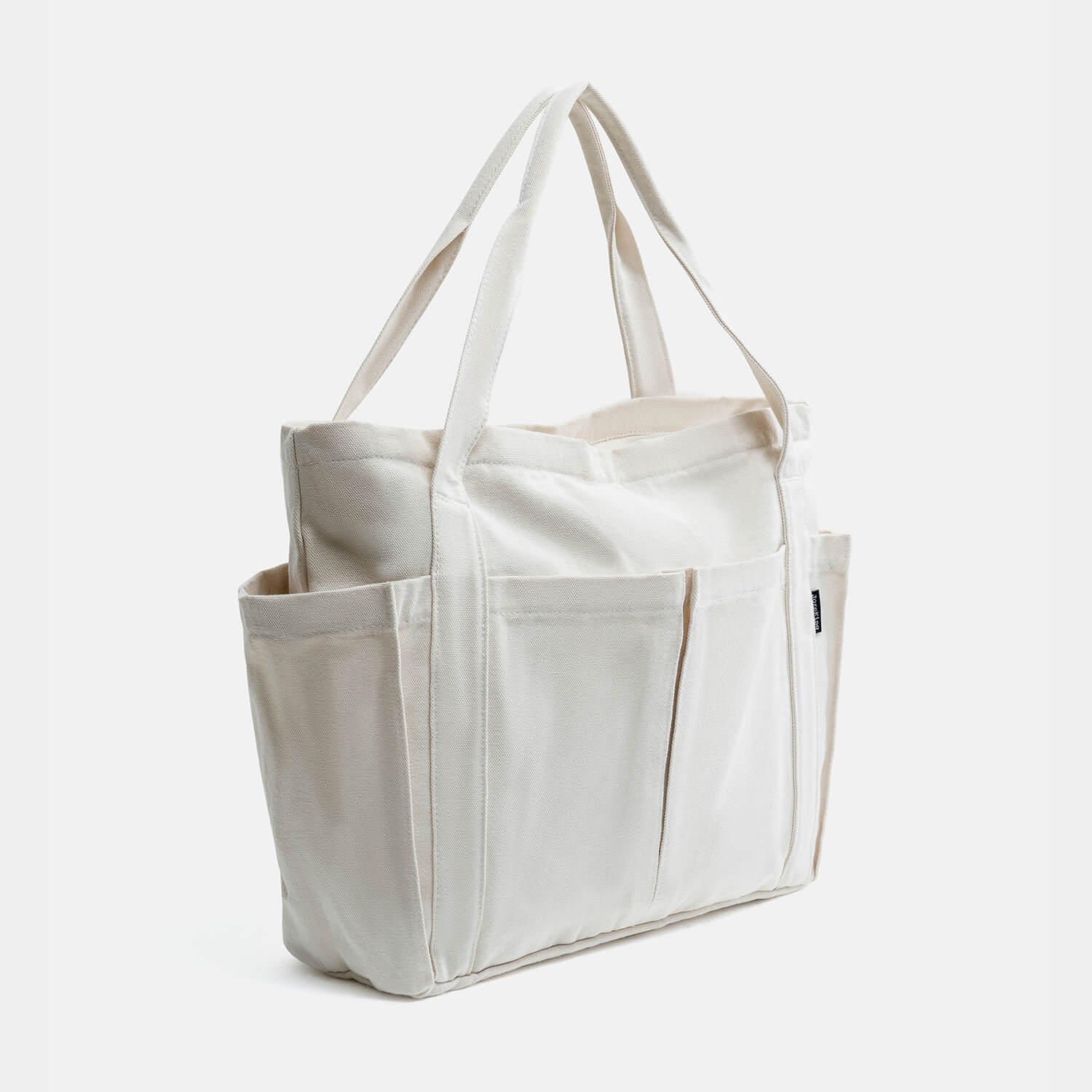 White Canvas Tote Bag Casual Simple