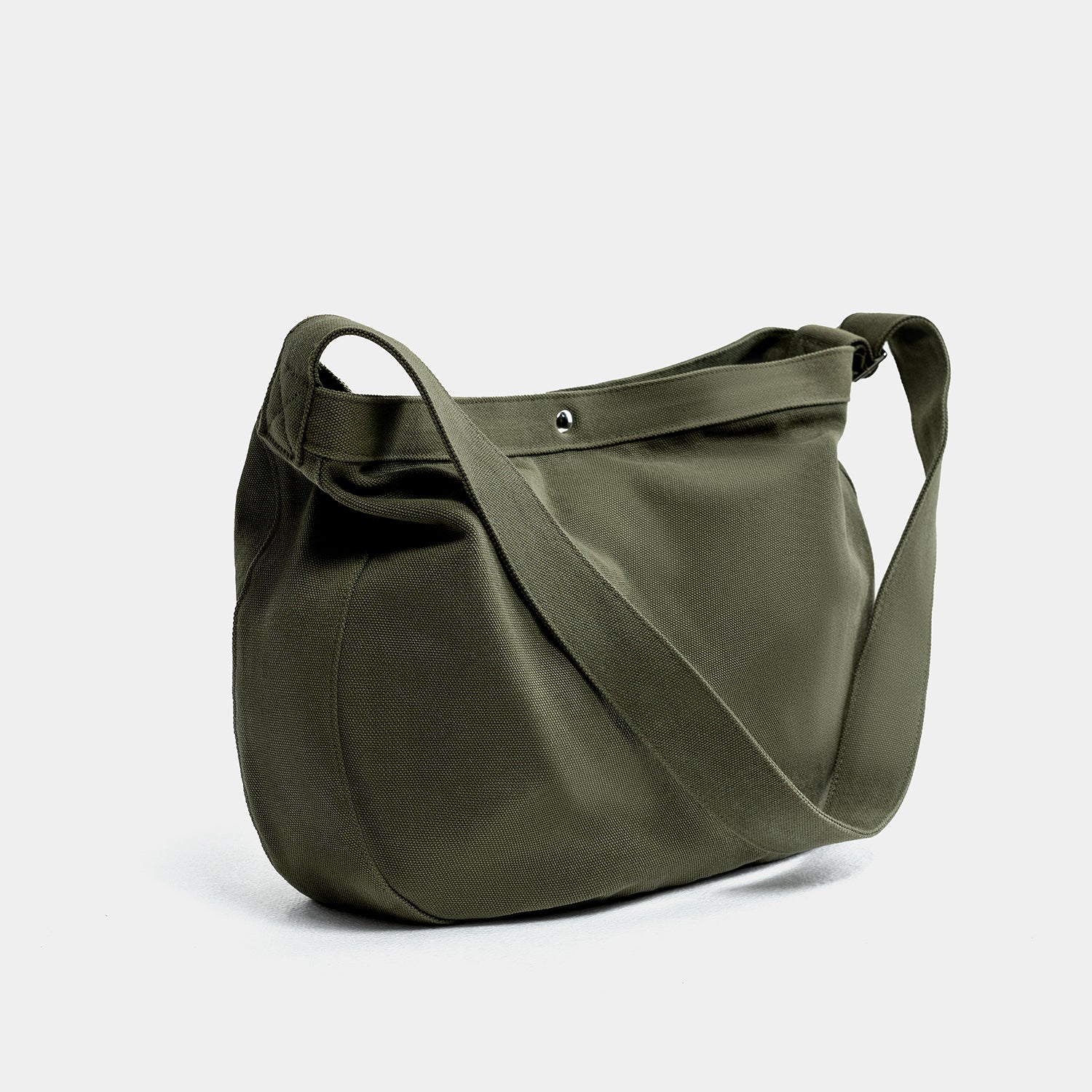 Green Canvas Shoulder Bag with Adjust Shoulder Straps