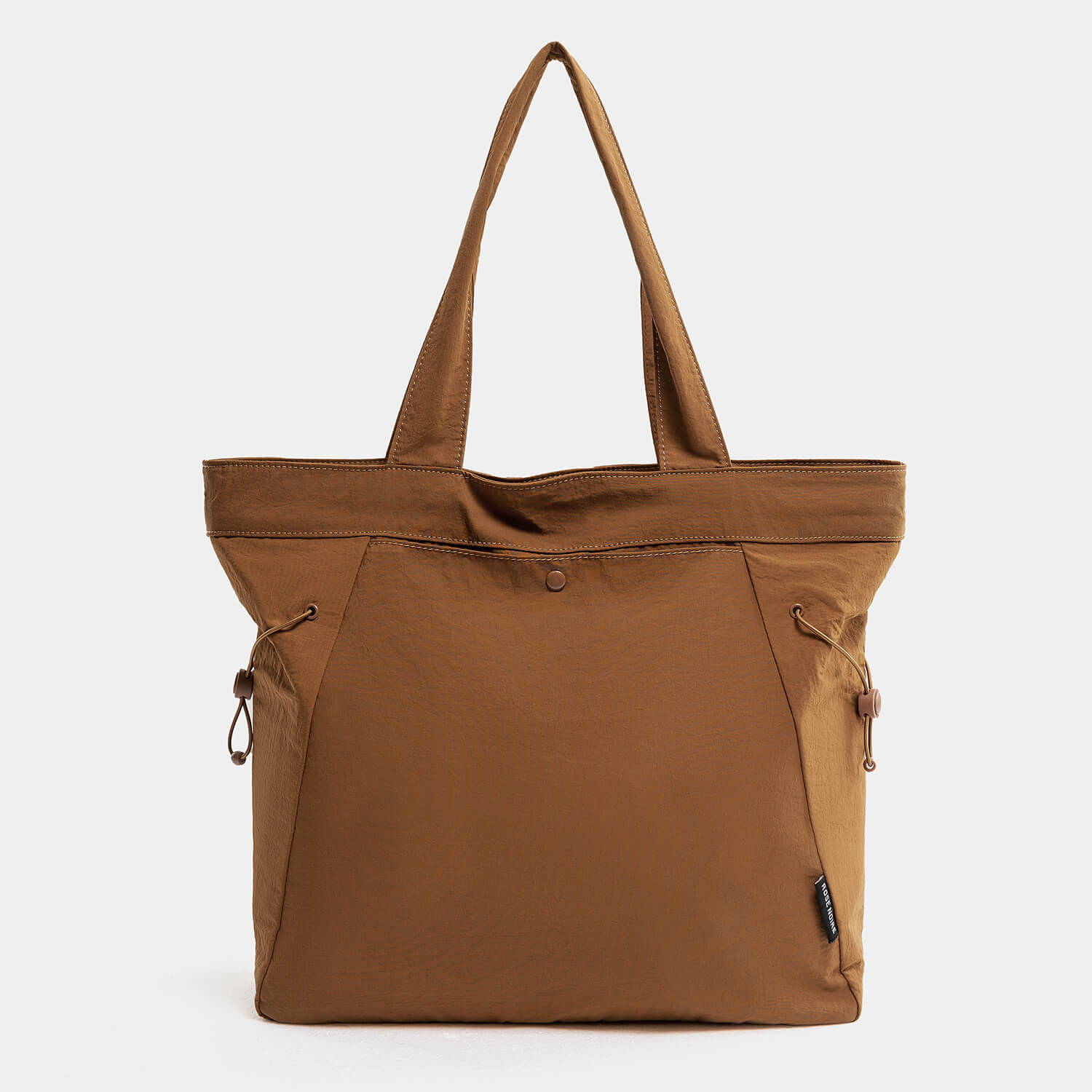 Journion Waterproof Nylon Tote Bag-Brown