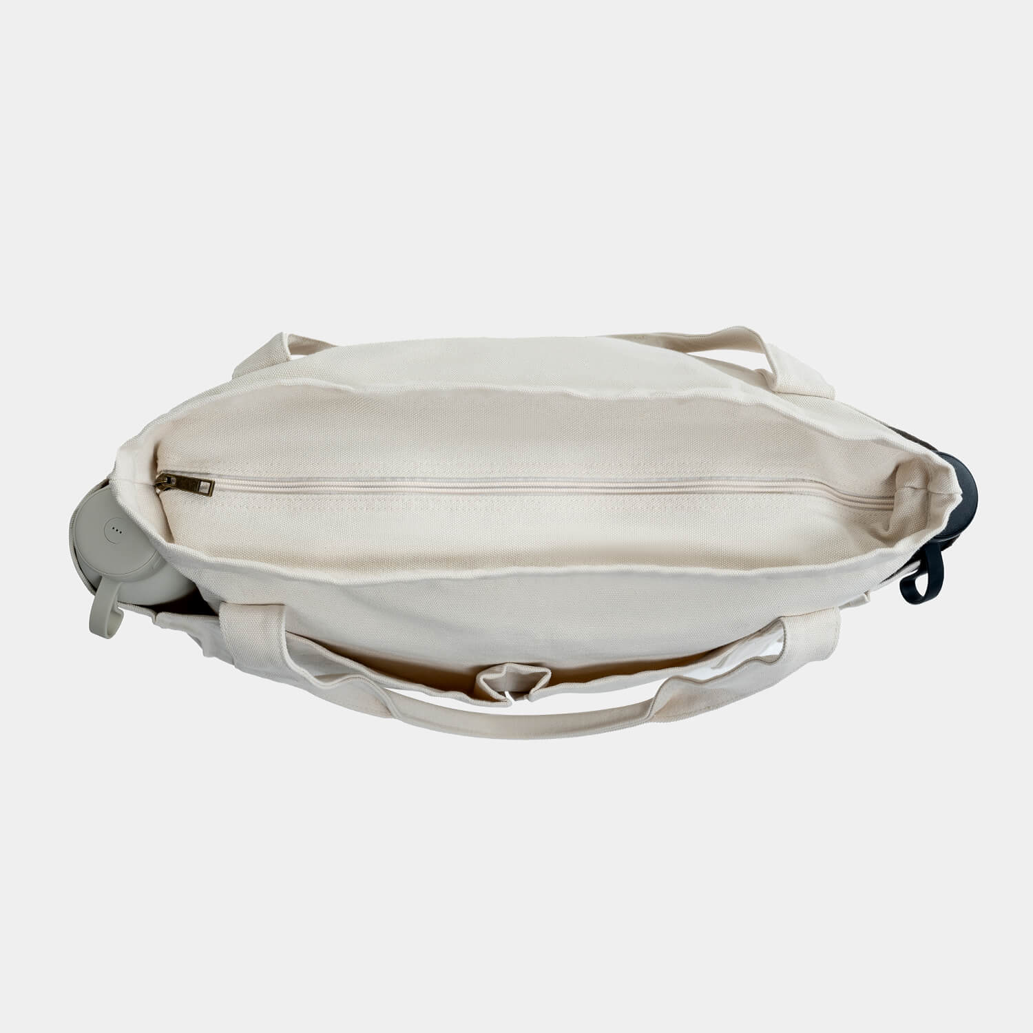 White Canvas Tote Bag Casual Simple