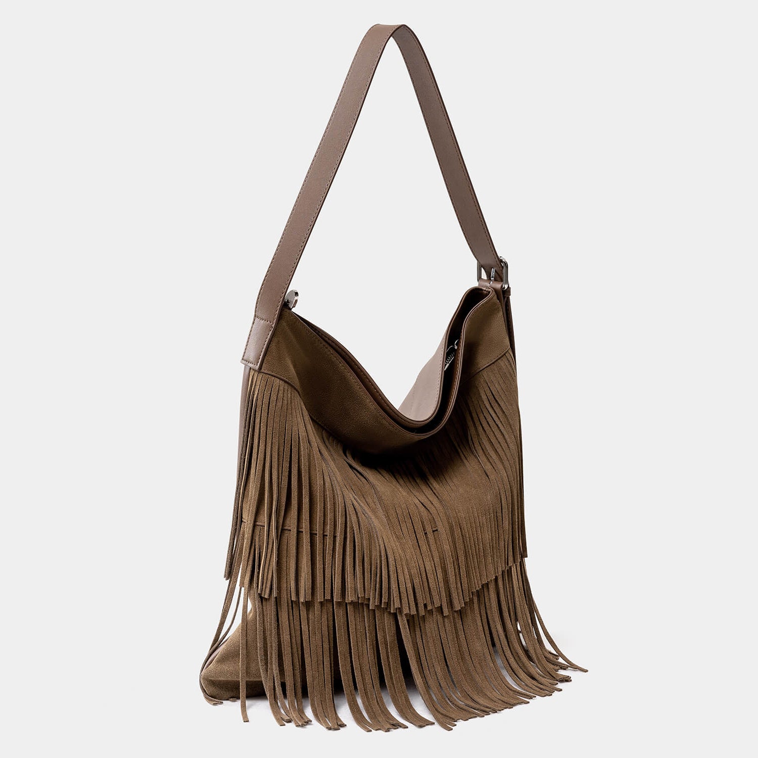 Brown Suede Shoulder bag