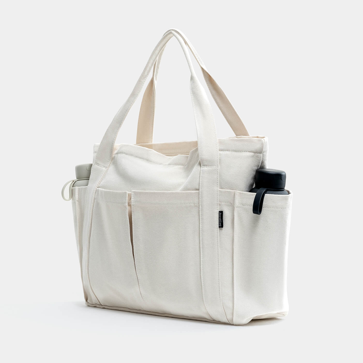 White Canvas Tote Bag Casual Simple