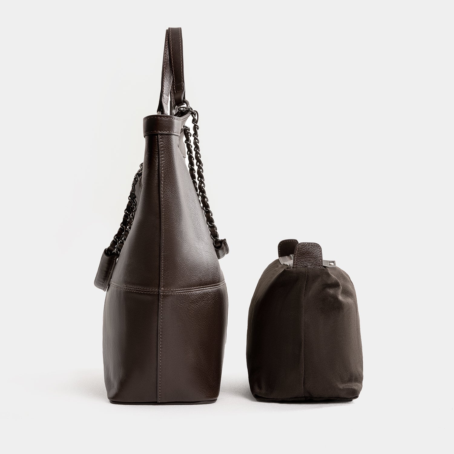 Journion Brown Tote Bag with Handle