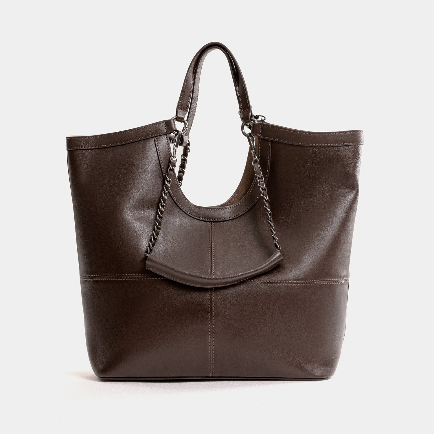 Brown Tote Bag with Handle