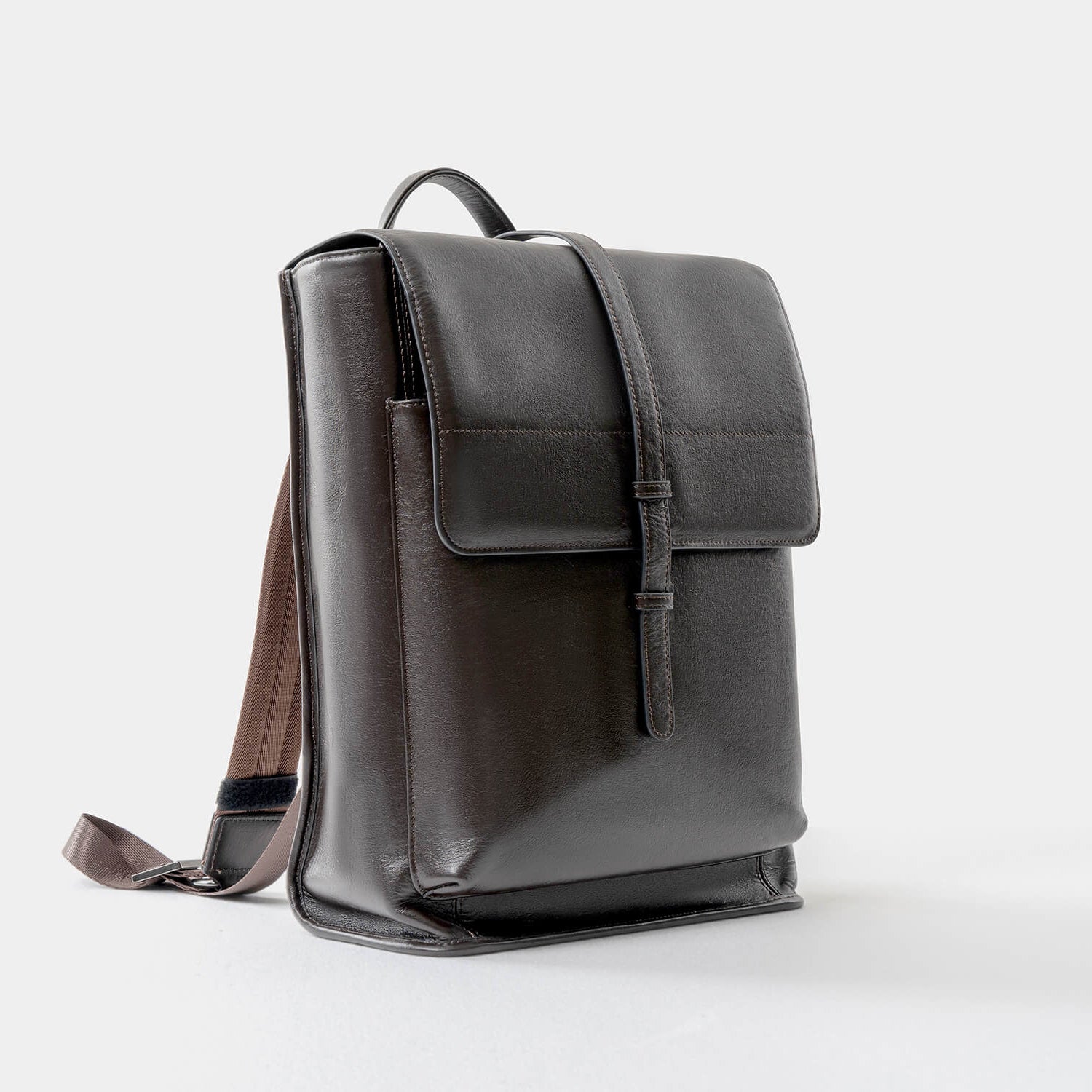 Brown Leather Backpack