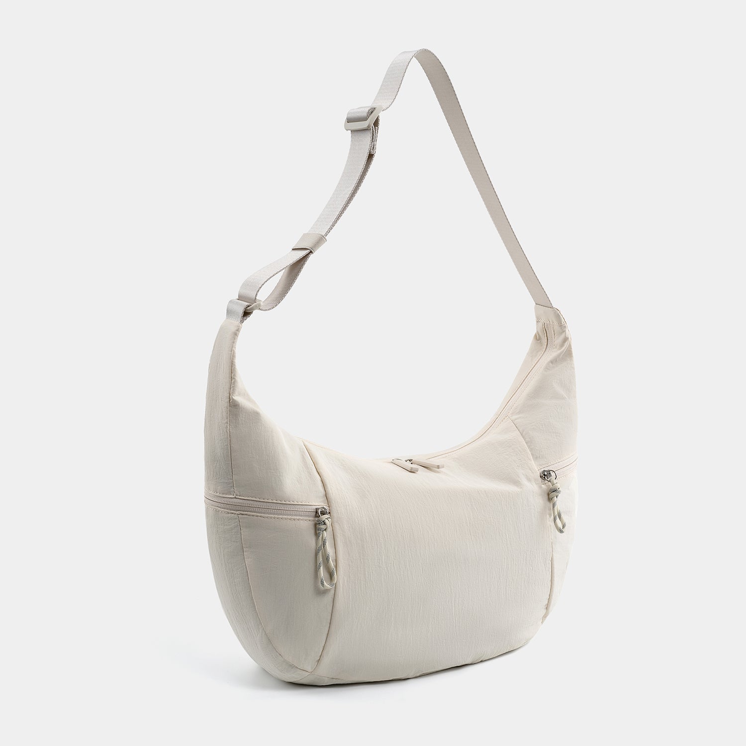 White Crossbody Bag-Nylon